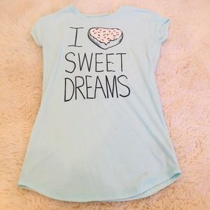GAP Girls 8 Light blue Sweet Dreams Night Gown